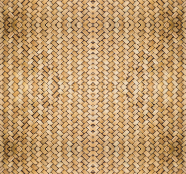 Bamboo woven effect wallpaper - TenStickers