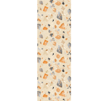 Monochromatic terrazzo pattern Lounge Wallpaper - TenStickers