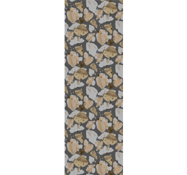 Big terrazzo pattern textured wallpaper - TenStickers