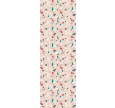 Terrazzo effect pattern bedroom wallpaper - TenStickers
