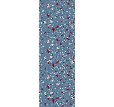 Blue terrazzo imitation textured wallpaper - TenStickers