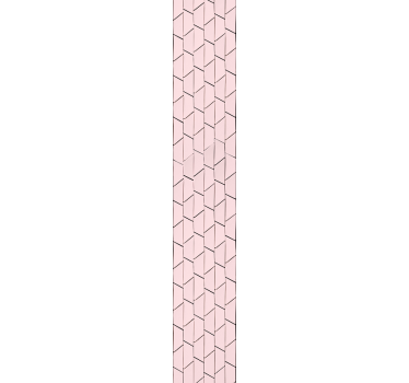 Kawaii style pink diagonal Tile Effect Wallpaper - TenStickers