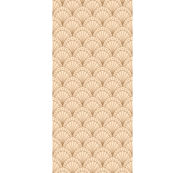 Elegant fan motif wallpaper office - TenStickers