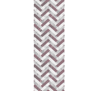 Gray Chevron Pattern marble effect wallpaper - TenStickers