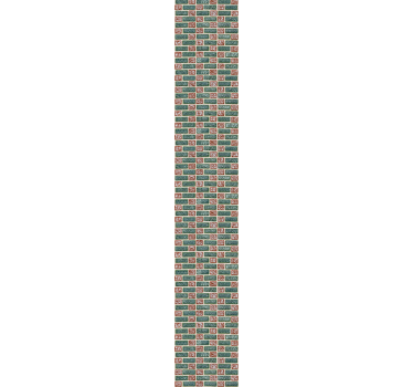 Simple brick tiles  brick effect wallpaper - TenStickers