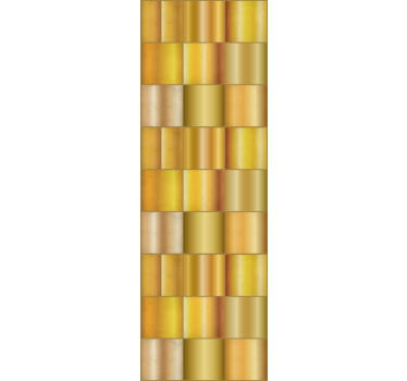 Golden geometric pattern textured wallpaper - TenStickers