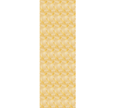 Gold foil wave Illusion contemporary wallpaper - TenStickers