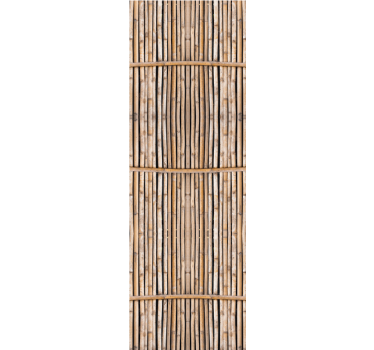 Handcrafted imitation bamboo canes Living Room Wallpaper - TenStickers