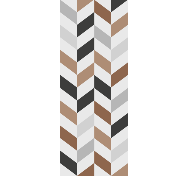 Abstract chevron motif wallpaper teenage bedroom - TenStickers