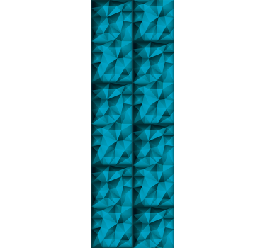 Blue depths in pattern modern wallpaper - TenStickers