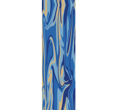 Blue golden marble Effect wallpaper - TenStickers