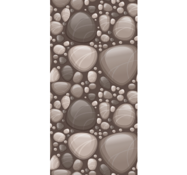 Smooth Pebble Arrangement stone effect wallpaper - TenStickers