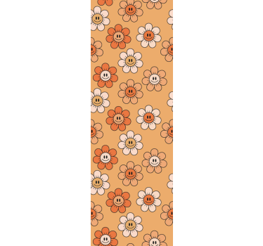 Orange shades smiley faces Teenage Bedroom Wallpaper - TenStickers