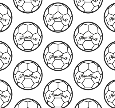 Handball pattern wallpaper teenage bedroom - TenStickers