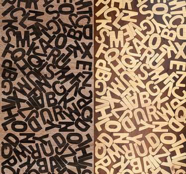 Verbal Puzzle Modern Wallpaper - TenStickers