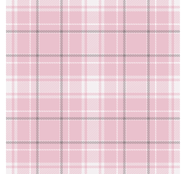 Pink and grey Scottish pattern wallpaper squares - TenStickers