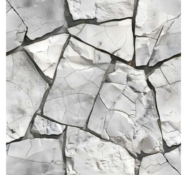 Gray design stone effect wallpaper - TenStickers