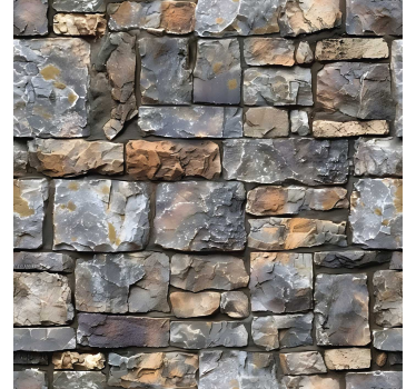 Rough texture stone effect wallpaper - TenStickers