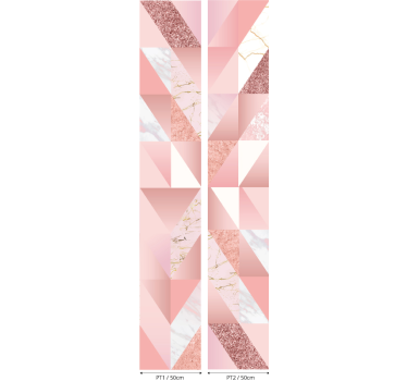 Pink marble texture Marble Effect Wallpaper - TenStickers