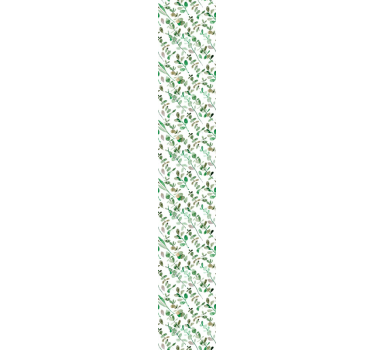 Delicate greenery pattern leaves wallpaper - TenStickers
