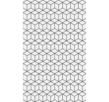 Cubes Square Pattern Wallpaper - TenStickers