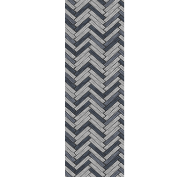 Grey chevron wood wallpaper - TenStickers