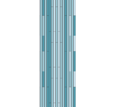Blue coloured wood wallpaper - TenStickers