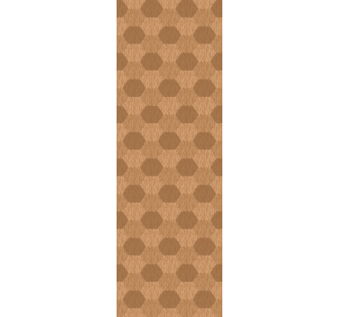 Hexagon wooden texture wallpaper - TenStickers