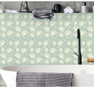 Dandelions design Toilet Wallpaper - TenStickers