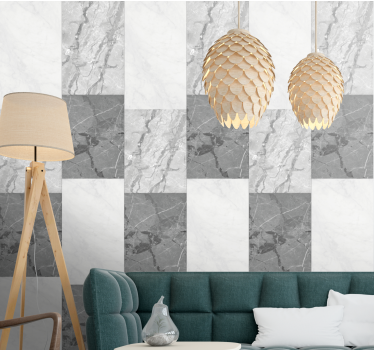 Cement panels  concrete look wallpaper - TenStickers