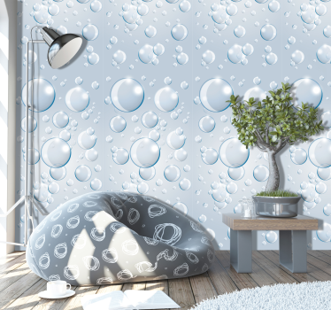 Bubble Dance 3D Wallpaper - TenStickers
