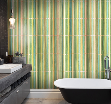 Textured Wallpaper thin bamboo - TenStickers