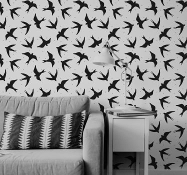birds flying away Dining wallpaper - TenStickers
