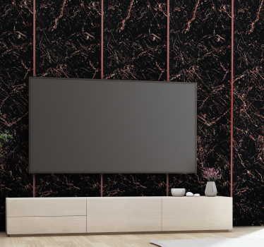 black and pink glitters marble Marble Effect Wallpaper - TenStickers