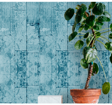 Blue concrete look wallpaper - TenStickers