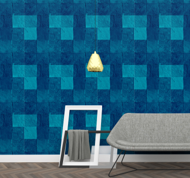 Blue marble texture Marble Effect Wallpaper - TenStickers