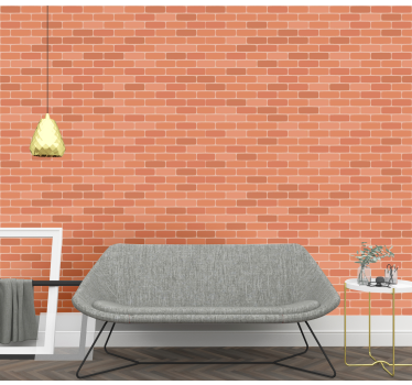Brick pattern structured surface wallpaper - TenStickers