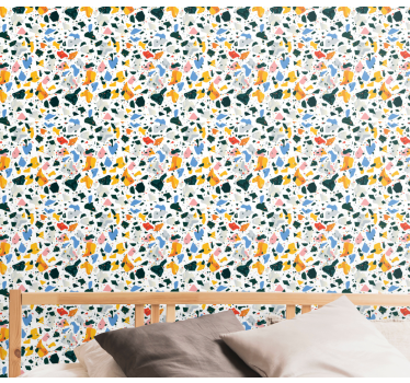 Colorful terrazo stone effect wallpaper - TenStickers