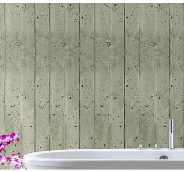 Concrete planks look wallpaper - TenStickers