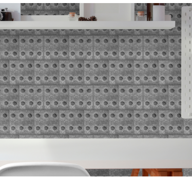 Concrete with dods look wallpaper - TenStickers