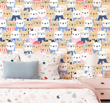Cute puppies cool animal wallpaper - TenStickers
