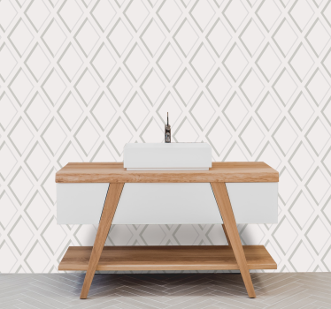 Diamond 3D texture bathroom wallpaper - TenStickers