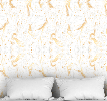 Elegant Gold Veining marble effect wallpaper - TenStickers