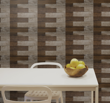Embedded wood Wood wallpaper - TenStickers