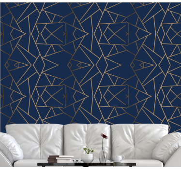 Geometric Shapes  Contemporary Wallpaper - TenStickers