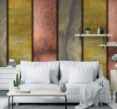Gold Pattern Dining Room Wallpaper - TenStickers