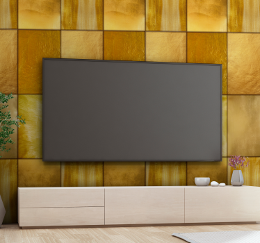 Golden Basilisk Pattern Wallpaper - TenStickers