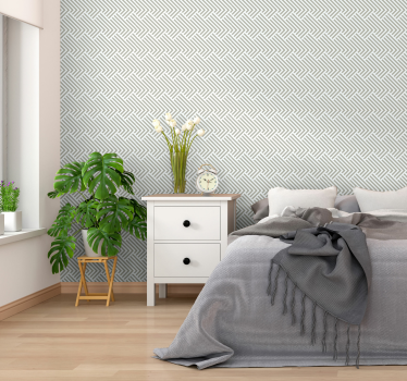 Grey and sage stripes and lines Striped Wallpaper - TenStickers