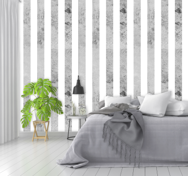 Grey stripe concrete Textured Wallpaper - TenStickers