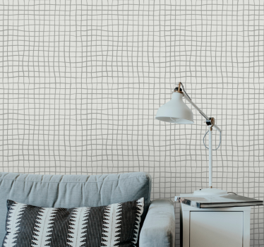 Grid pattern motif textured wallpaper - TenStickers
